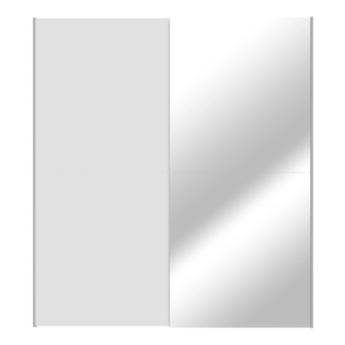 Szafa przesuwna z lustrem 170 cm Biała